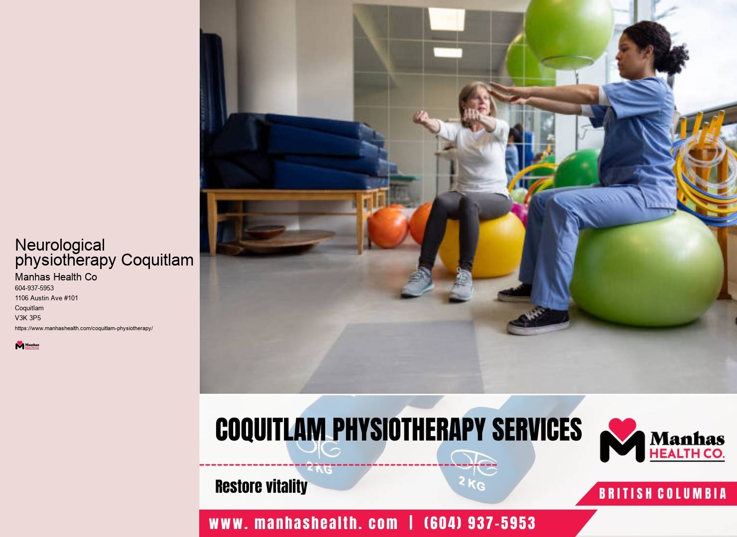 Physiotherapist Neurological physiotherapy Coquitlam BC