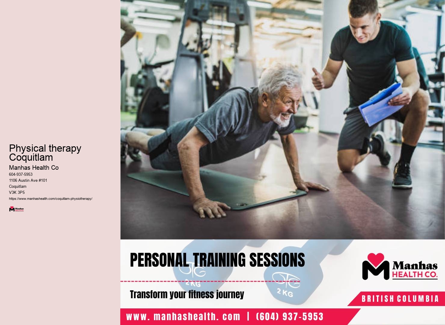 Best physiotherapy treatments near me Physical therapy Coquitlam