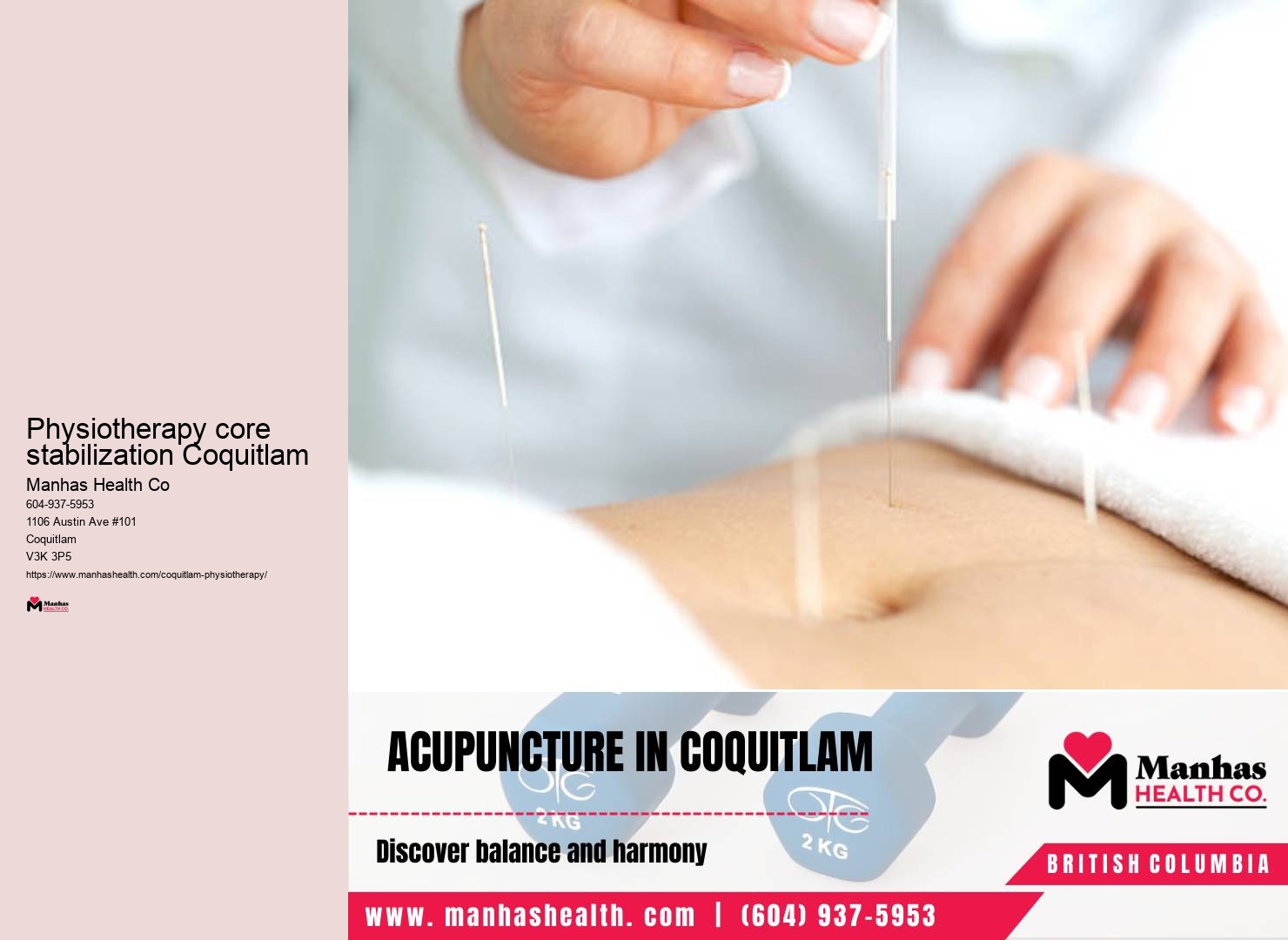 Top Physiotherapists Physiotherapy core stabilization Coquitlam