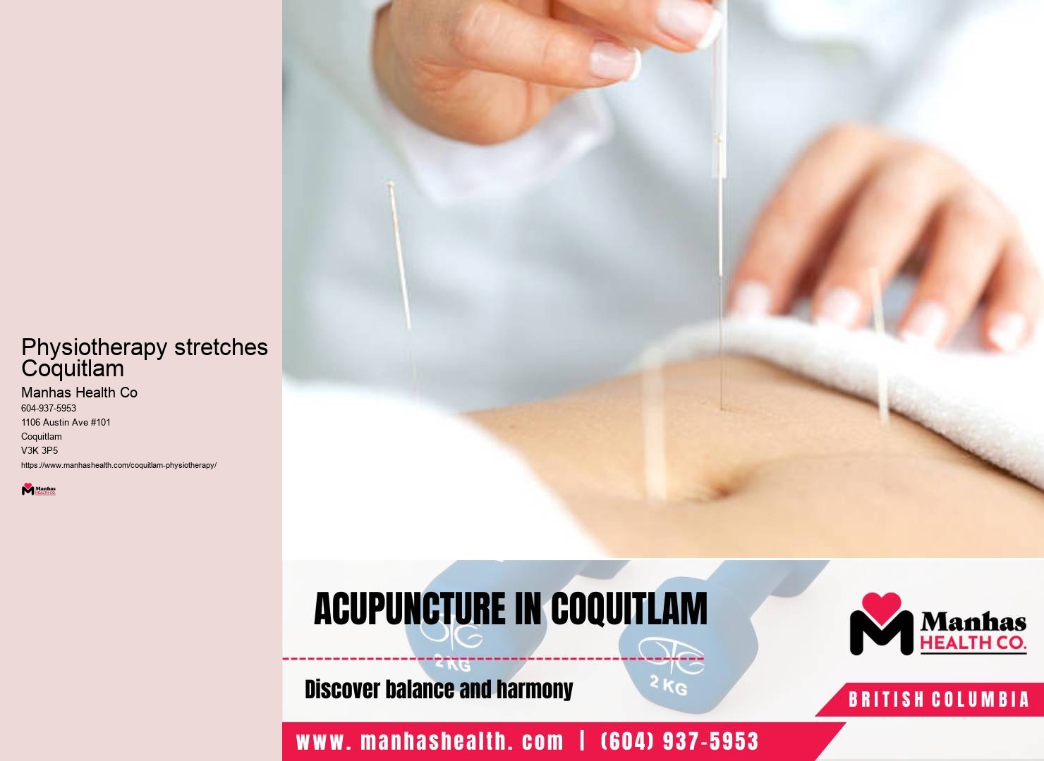 Physiotherapy stretches Coquitlam physiotherapy reviews