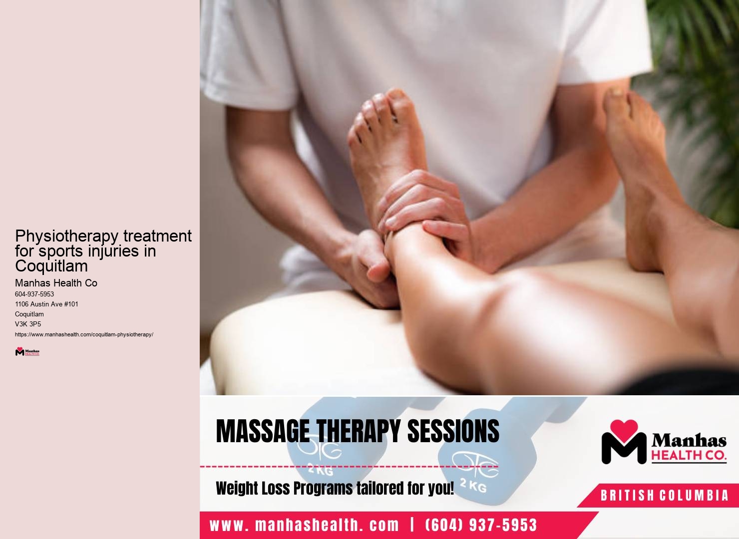 Physiotherapy treatment for sports injuries in Coquitlam physiotherapy for disc herniation