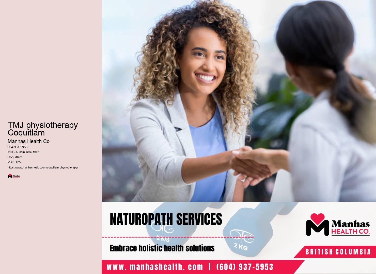 TMJ physiotherapy Coquitlam physiotherapy for disc herniation
