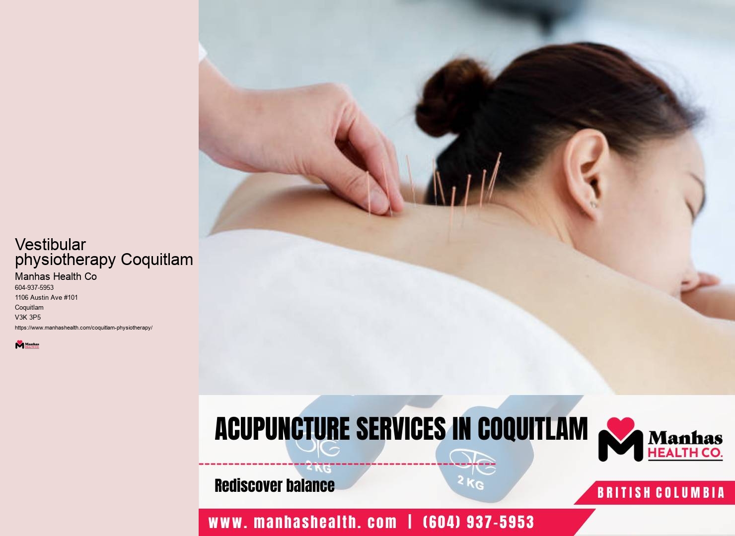 Convenient home physiotherapy Vestibular physiotherapy Coquitlam
