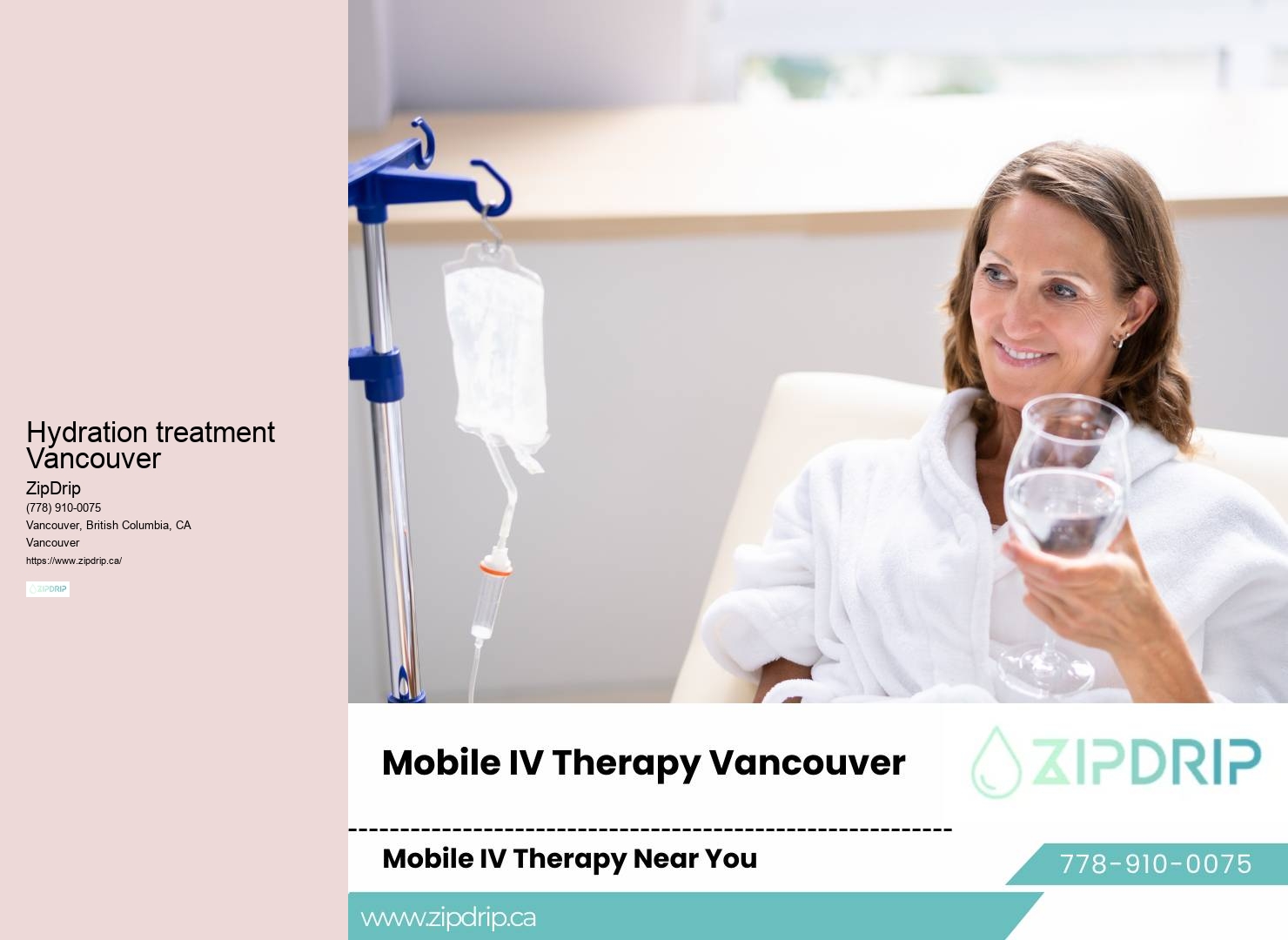 Mobile IV therapy for hangover relief and hydration in Vancouver