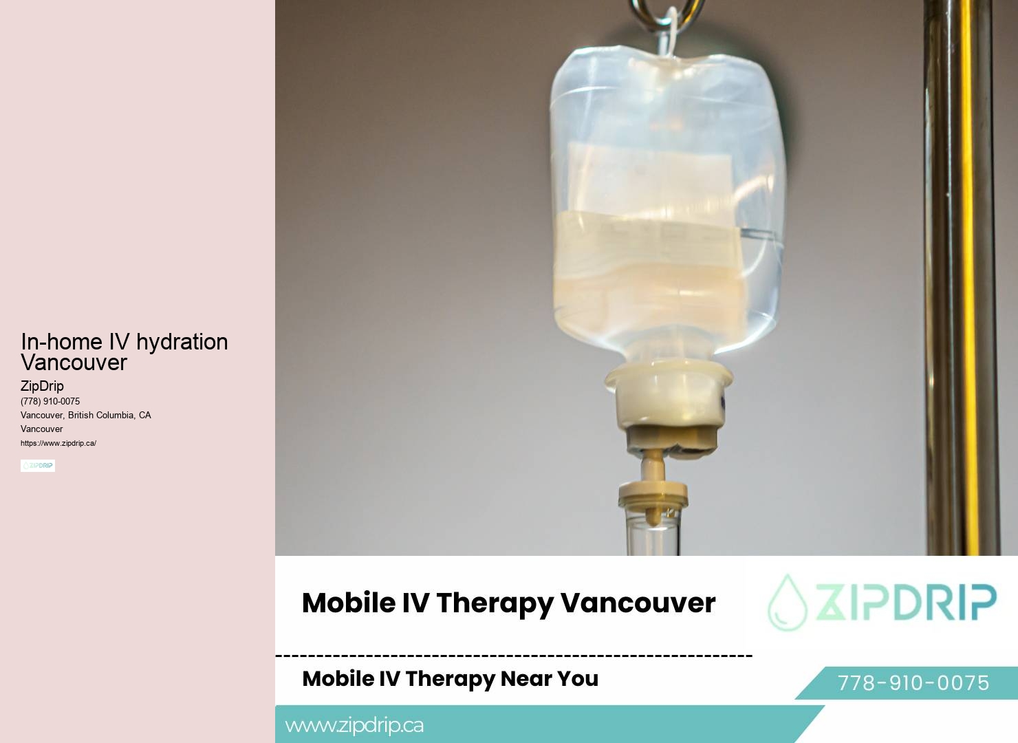 IV hydration for chronic fatigue management Vancouver