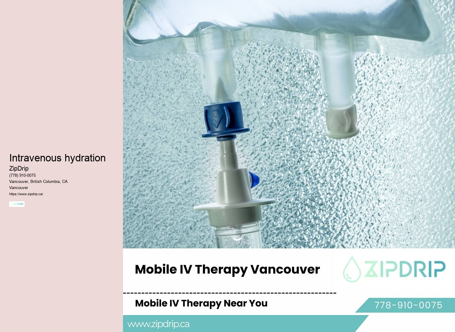 Vancouver IV drip for electrolyte balance restoration