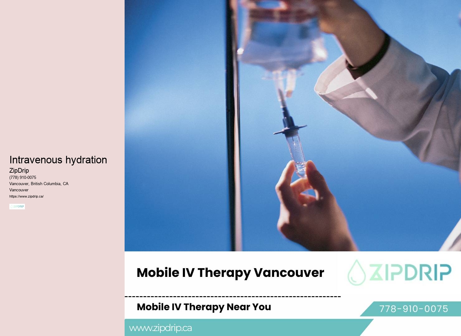 Mobile IV hydration for recovery from stomach bugs and viruses in Vancouver