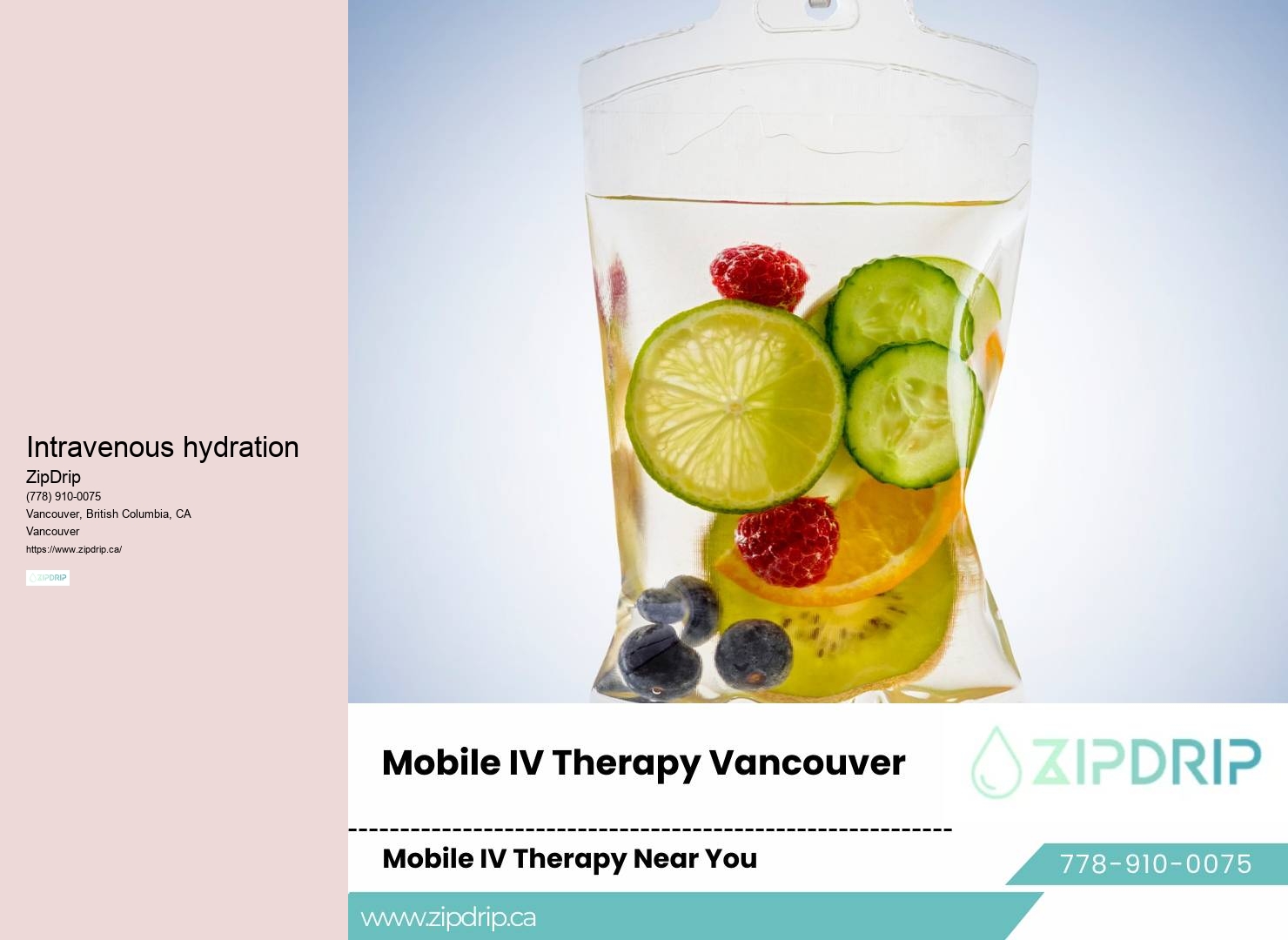 Mobile IV therapy for hydration during outdoor adventures in Vancouver