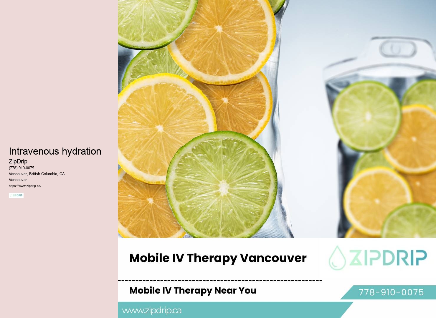 IV hydration for relief from morning sickness during pregnancy in Vancouver