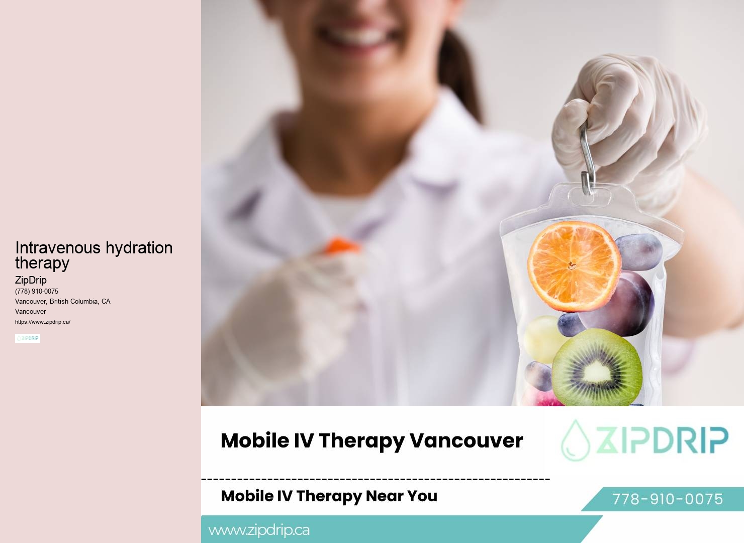 On-call IV hydration Vancouver