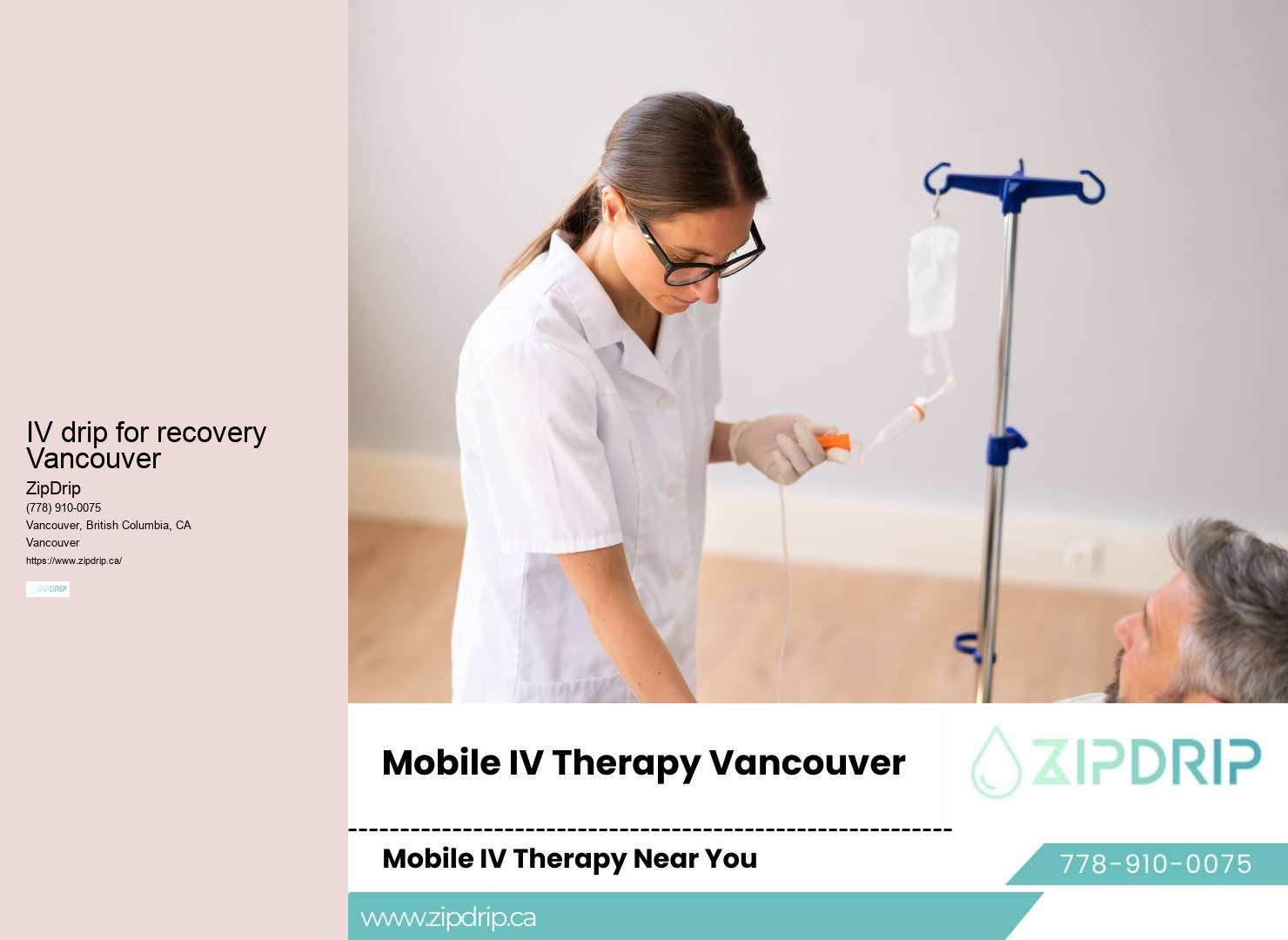 IV hydration for relief from food poisoning in Vancouver