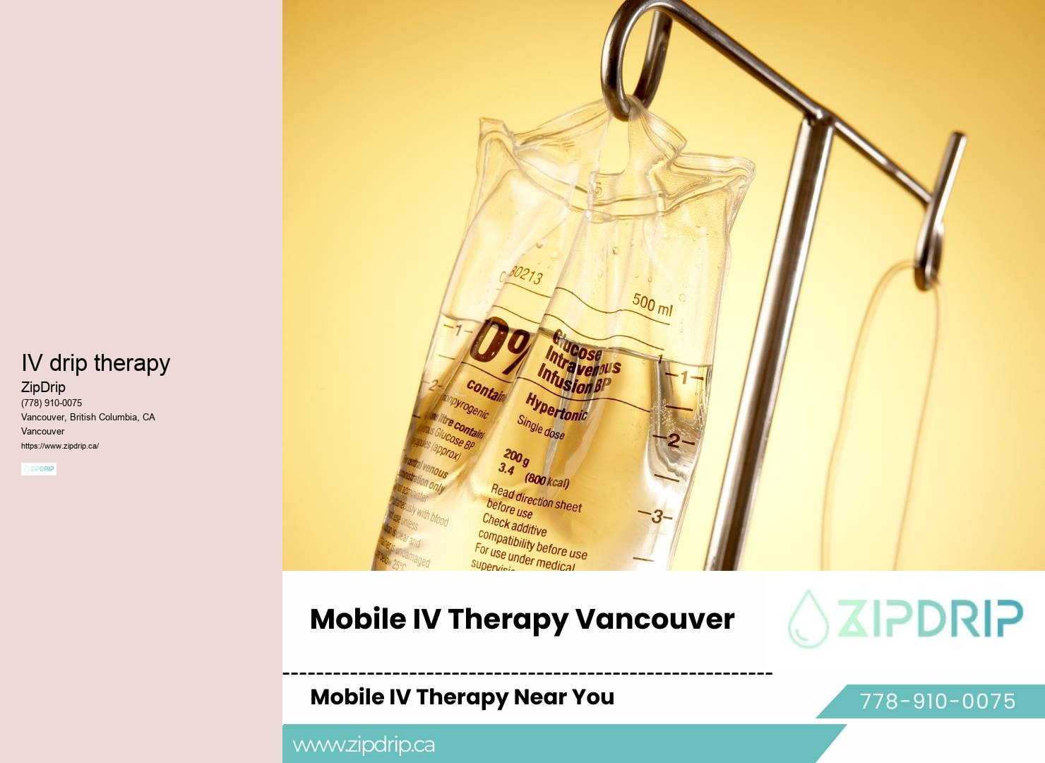 Vancouver on-demand IV therapy