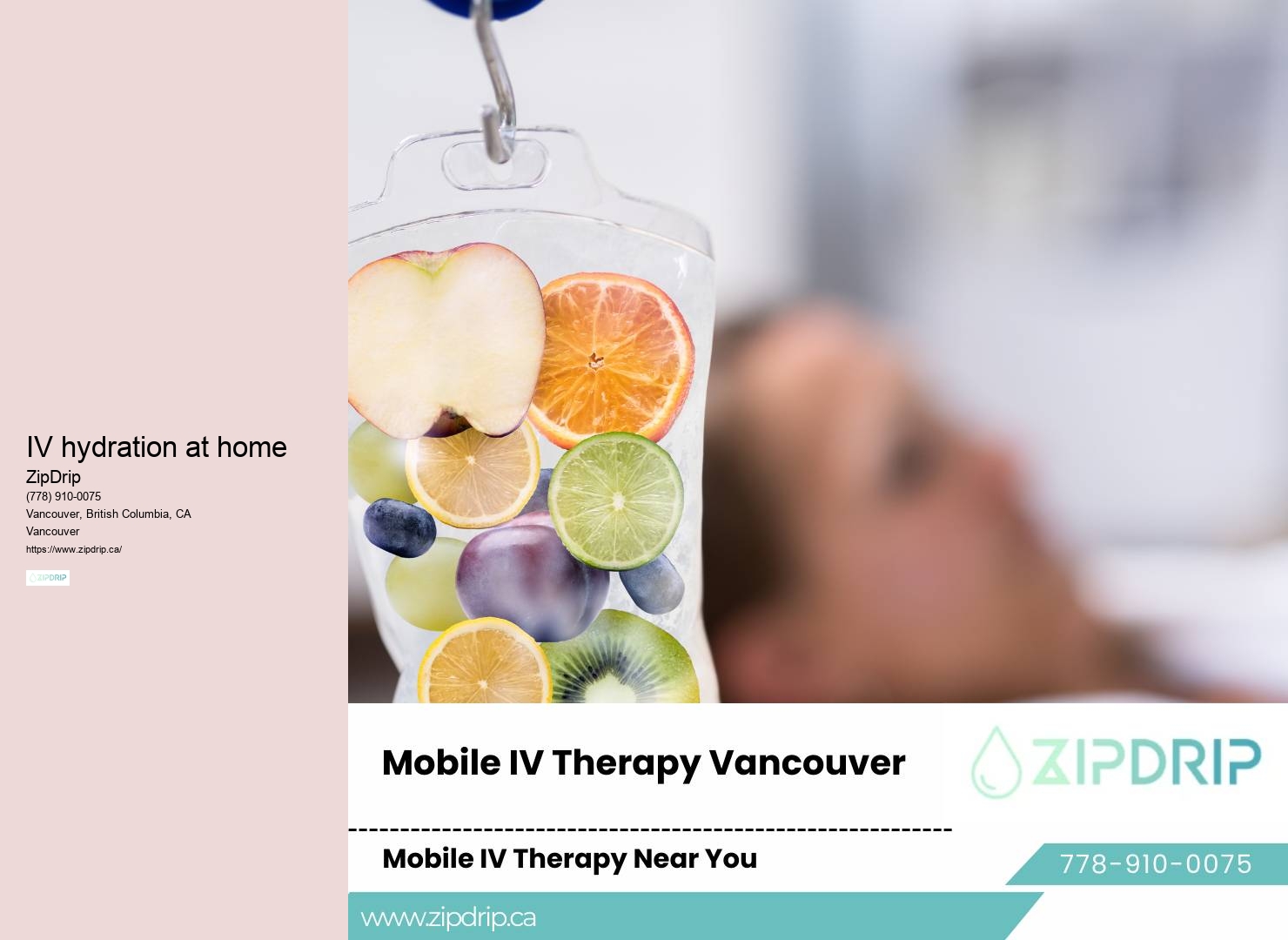 Vancouver mobile IV therapy for chronic fatigue