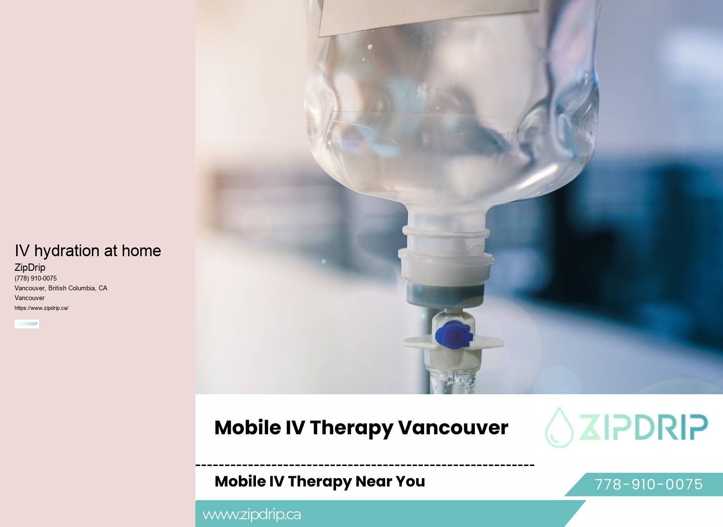Mobile IV hydration for post-party recovery in Vancouver