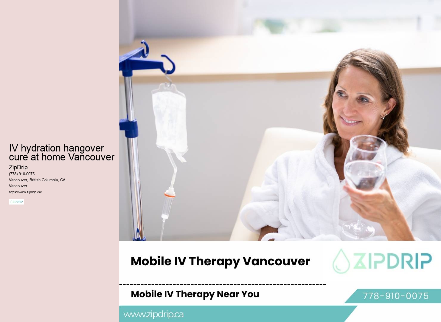 Mobile IV hydration for partygoers in Vancouver