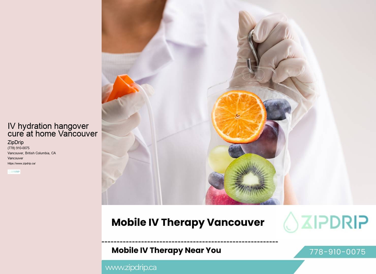 Vancouver mobile vitamin therapy