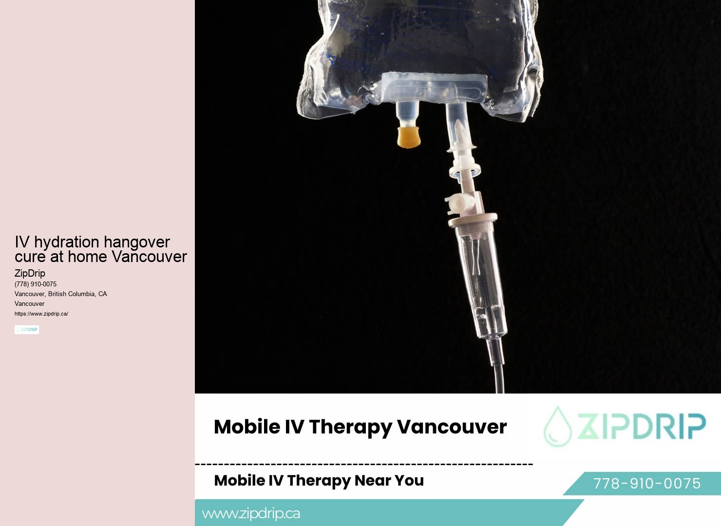 Vancouver mobile IV infusion for immune system boost
