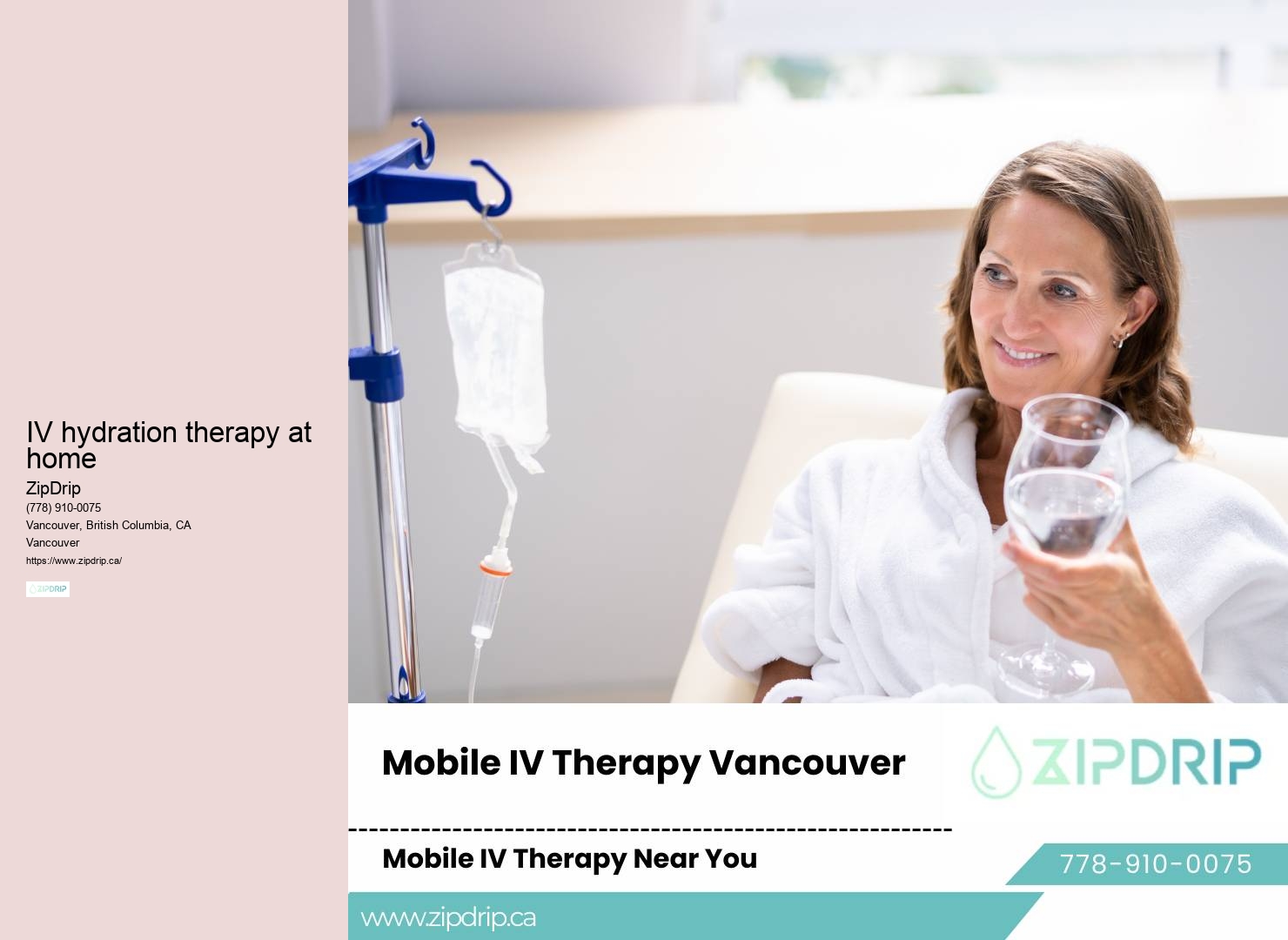 IV therapy for boosting recovery after surgery in Vancouver