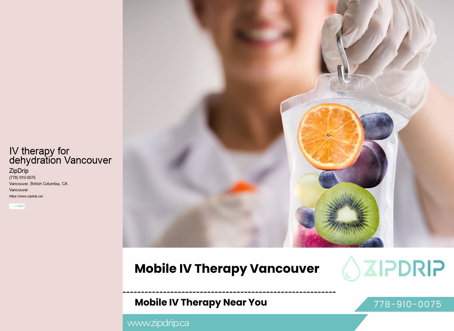 IV drip therapy