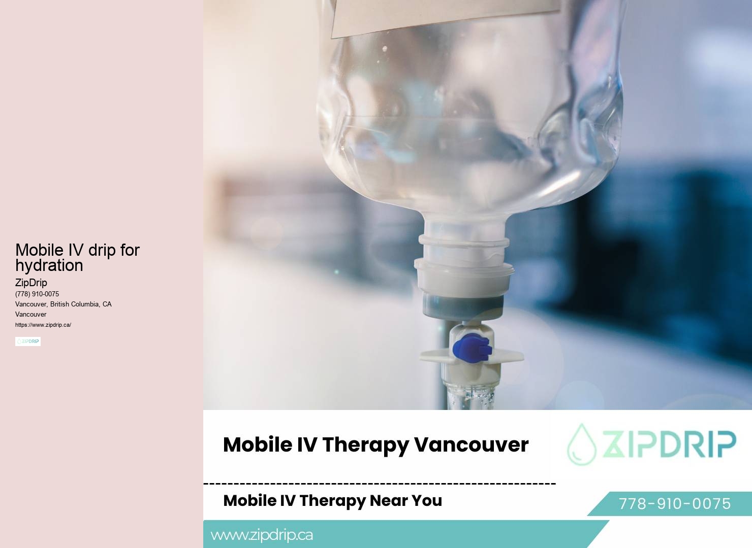 Vancouver IV drip for energy boost