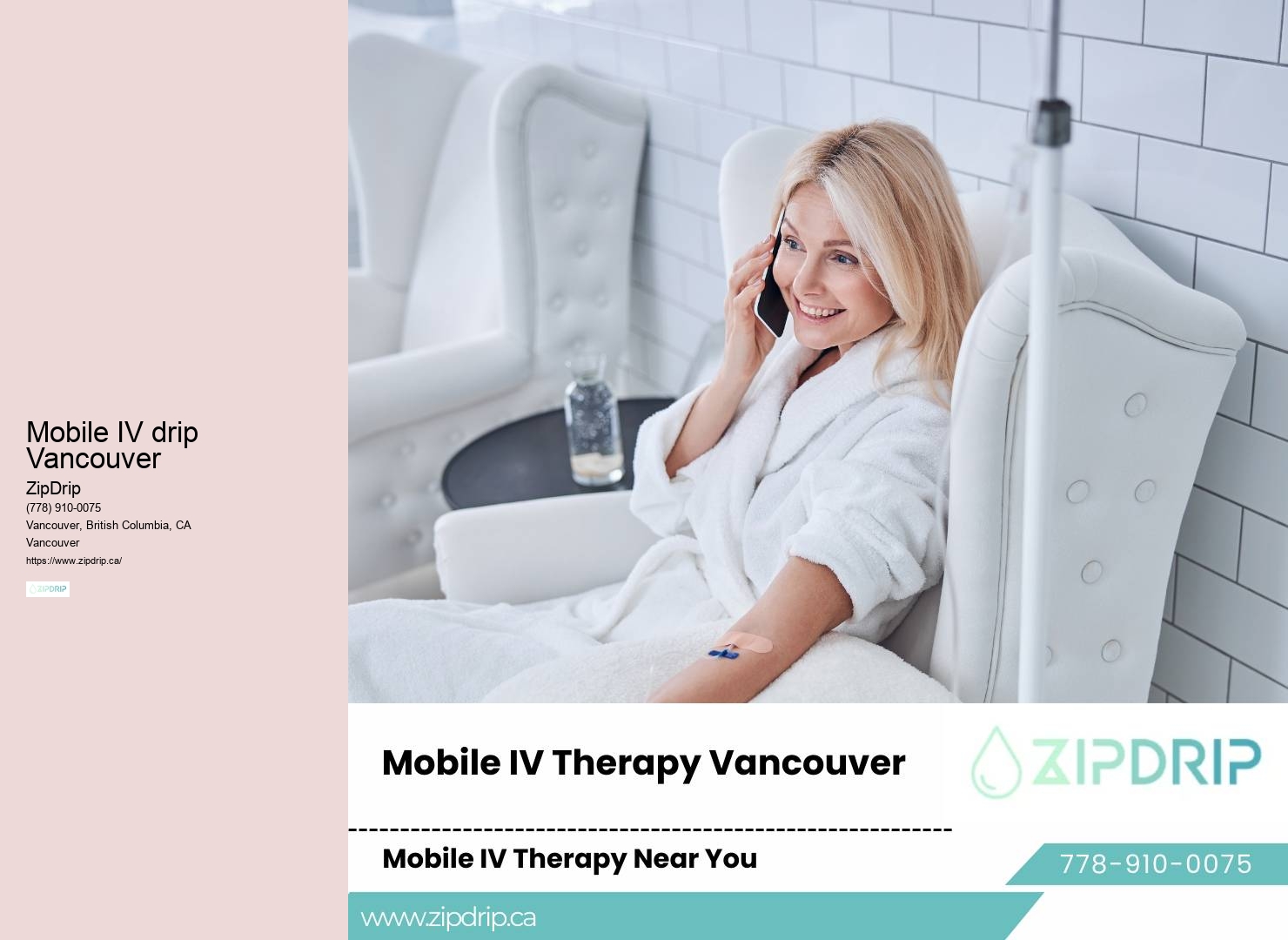 In-home hydration therapy Vancouver