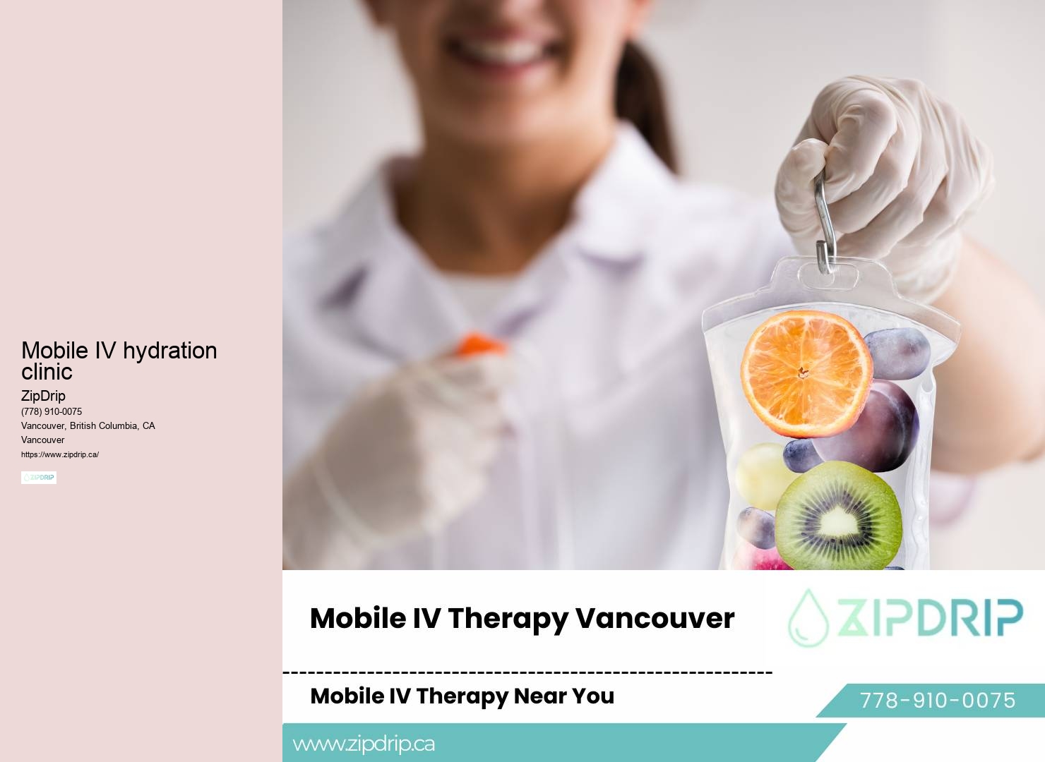 Vancouver mobile IV hydration team