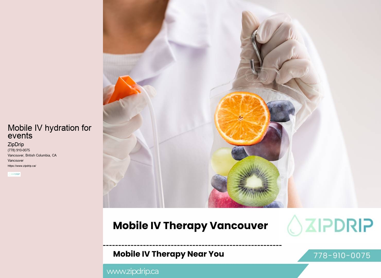 Mobile IV hydration Vancouver