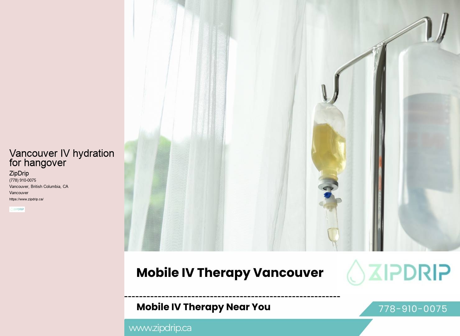Vancouver mobile vitamin infusion for mood enhancement