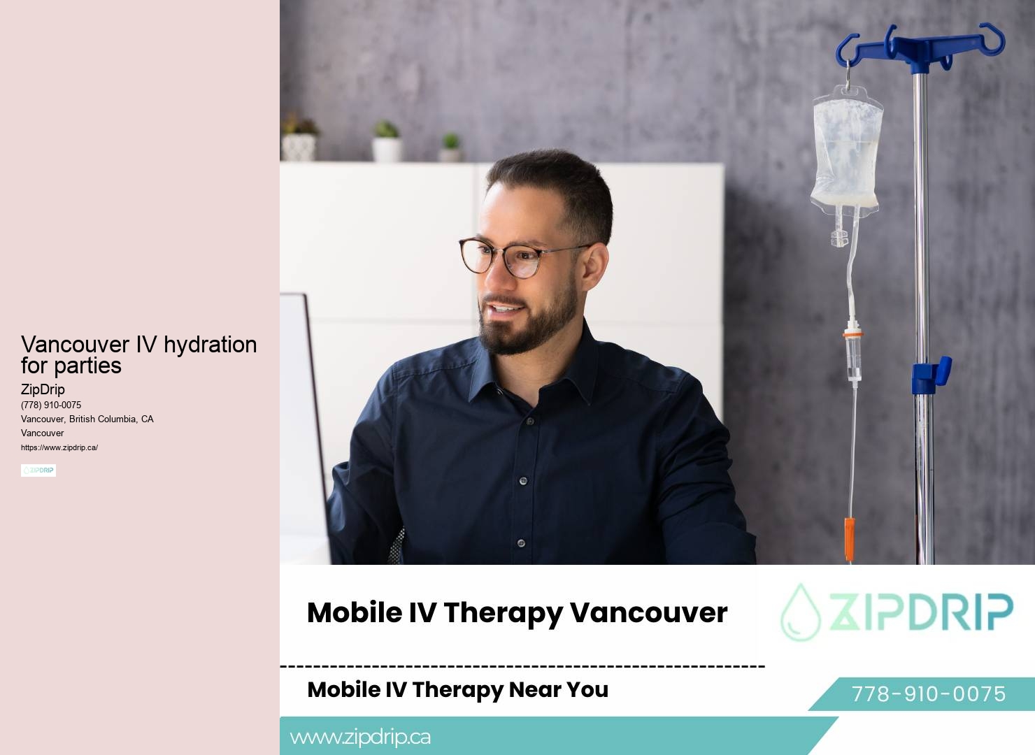 IV therapy for stress relief Vancouver