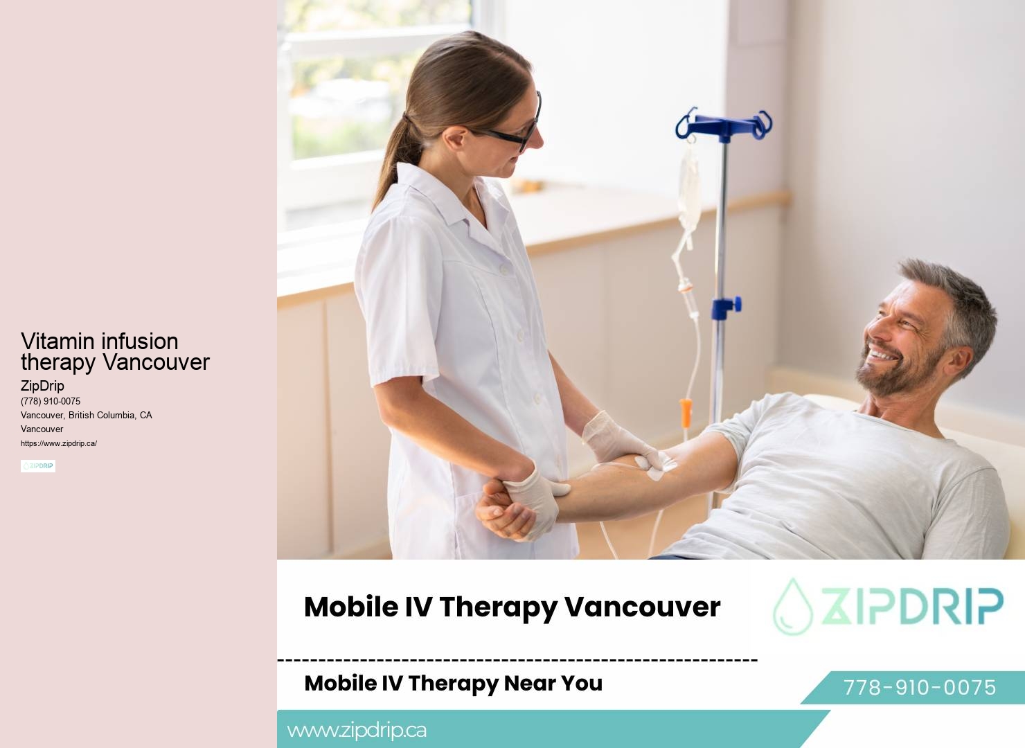 IV therapy for dehydration Vancouver