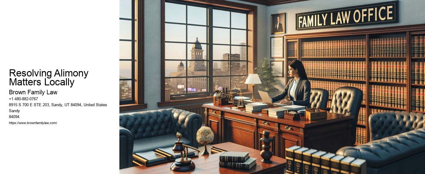 Resolving Alimony Matters Locally