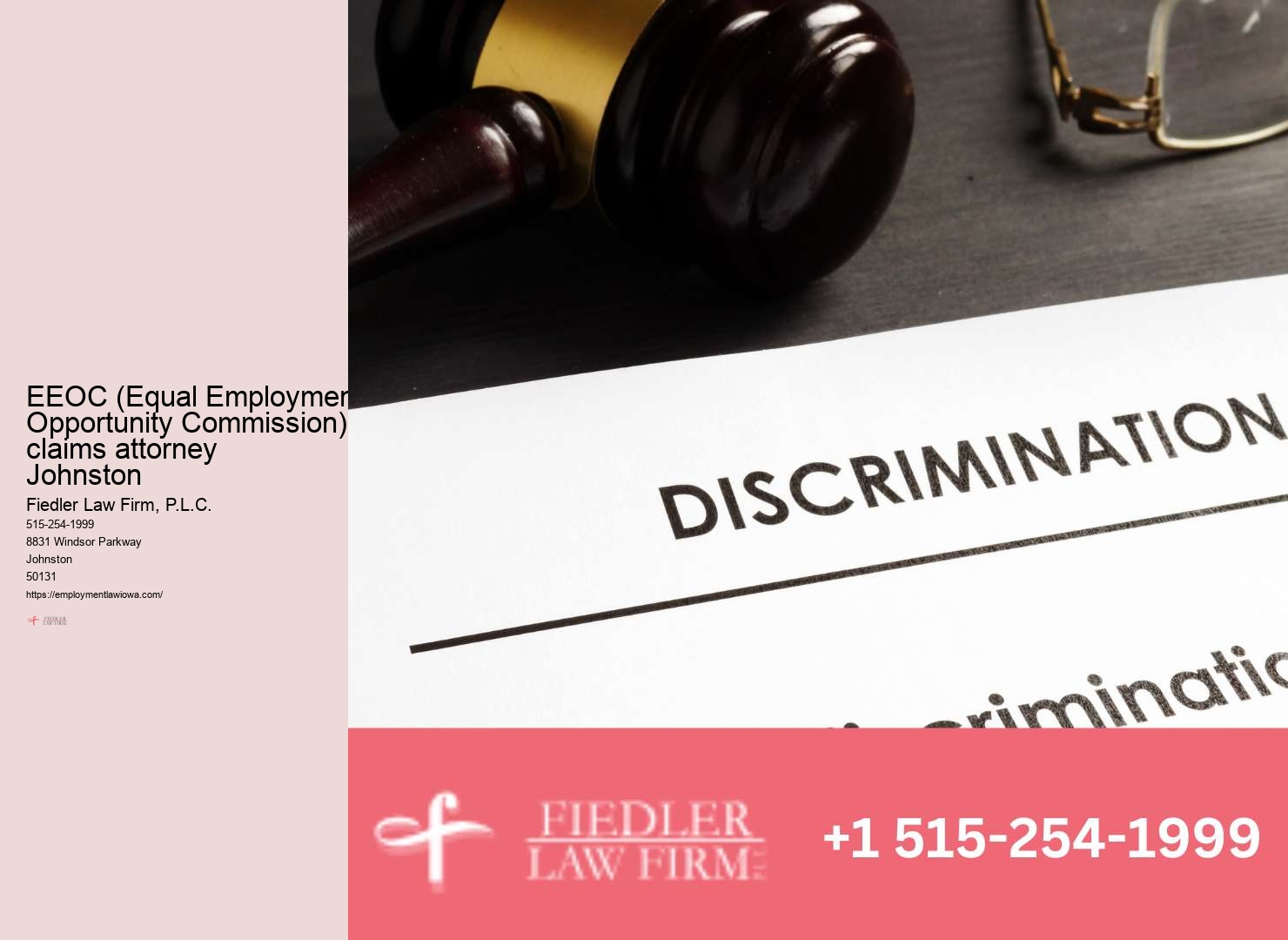 Experienced Workplace Discrimination Legal Counsel Johnston