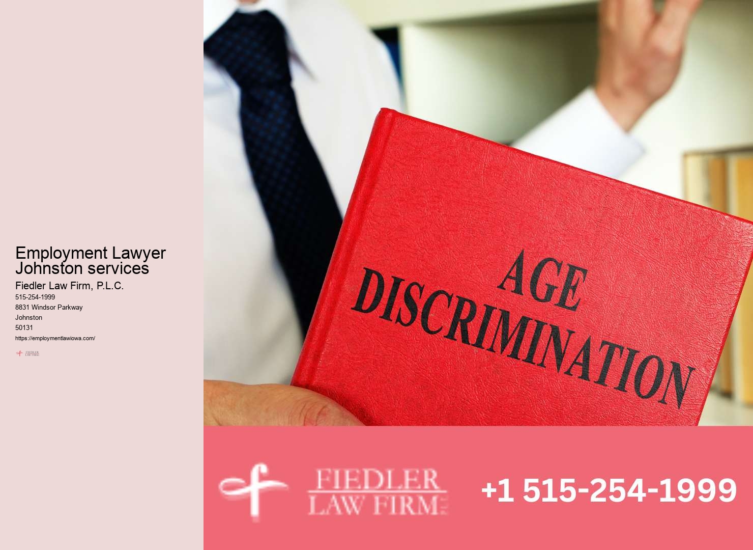 Experienced Wrongful Termination Lawyer Johnston