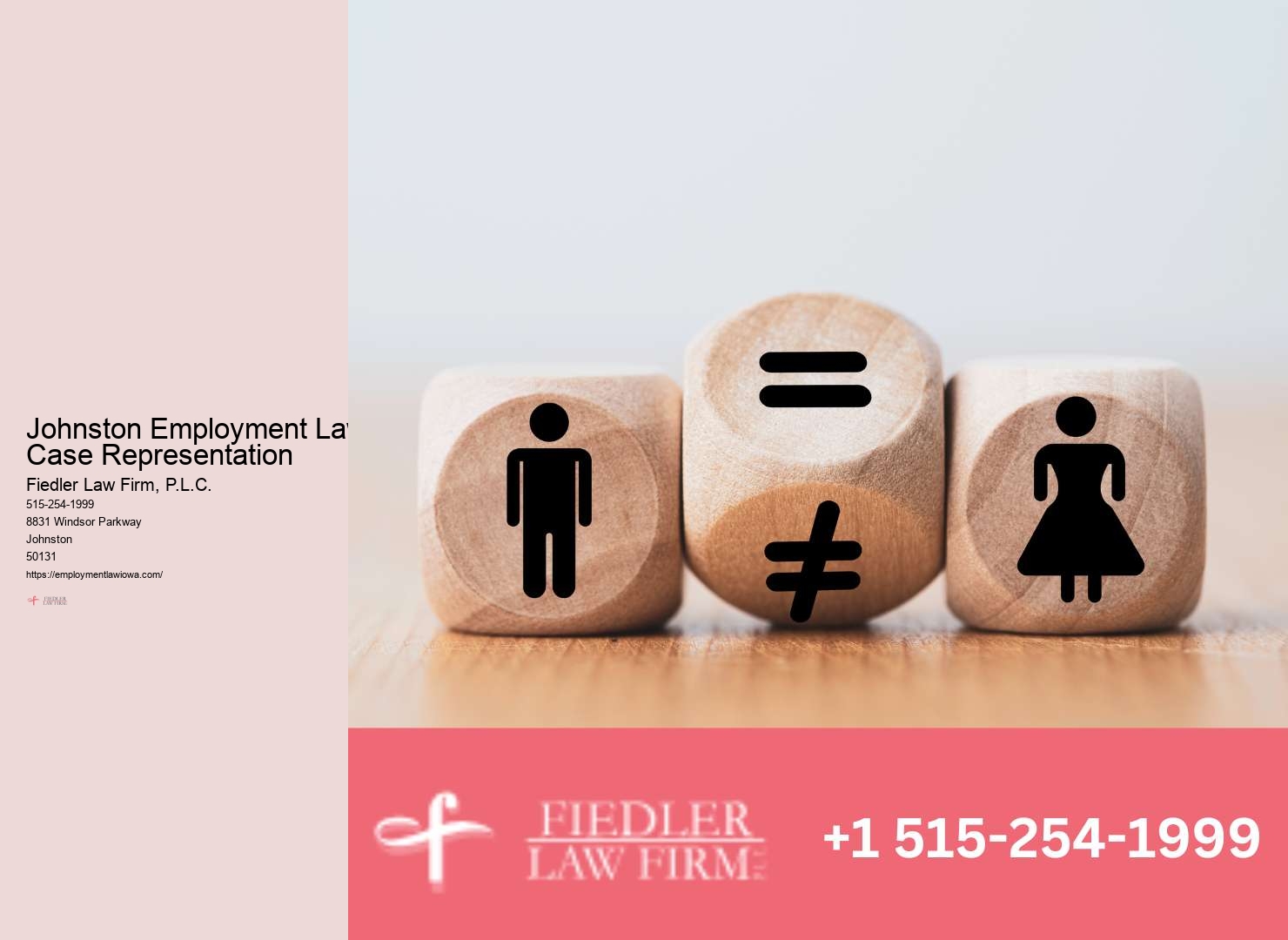 Employment Lawyer Johnston legal fees