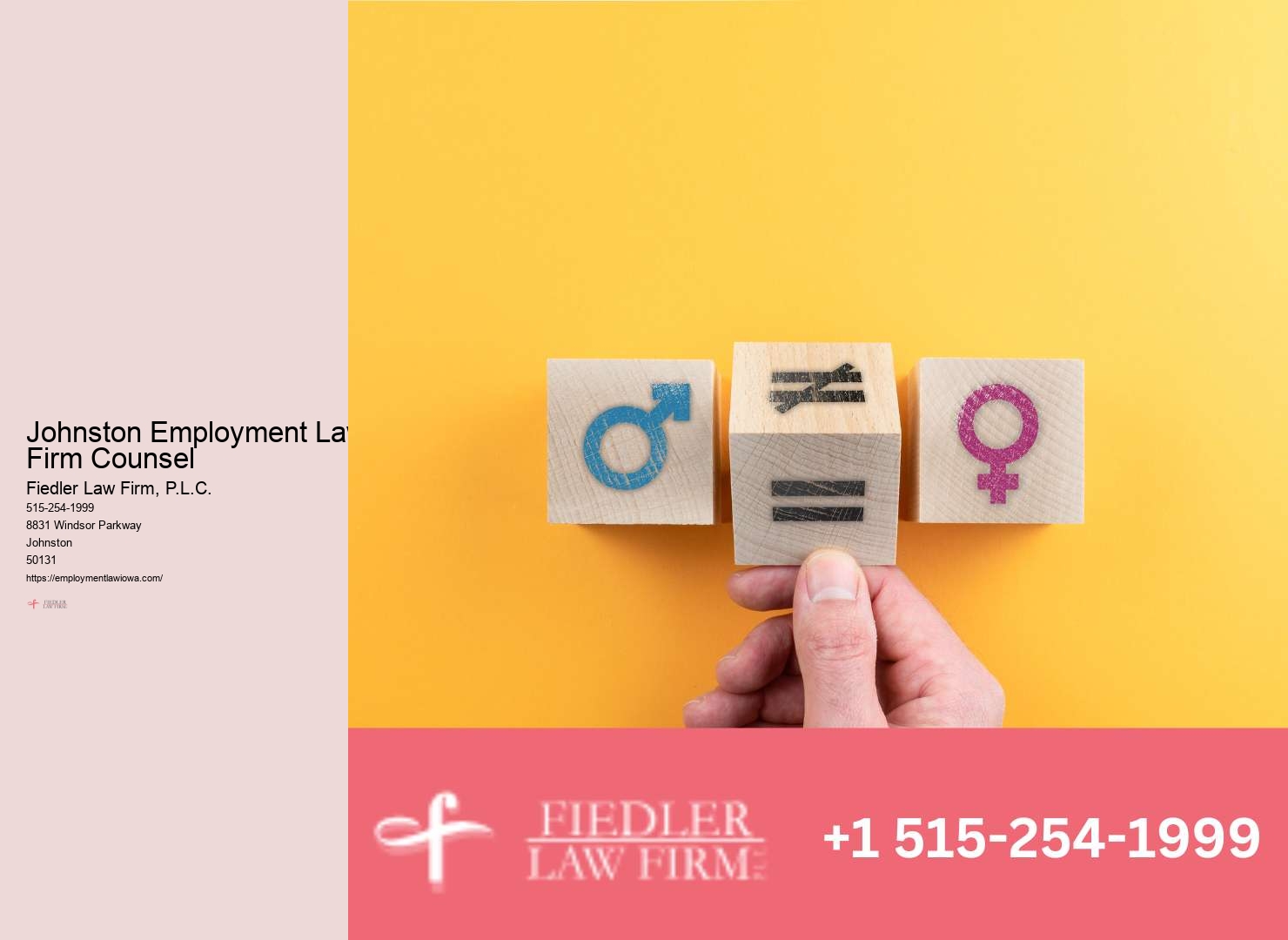 Employment Lawyer Johnston legal termination