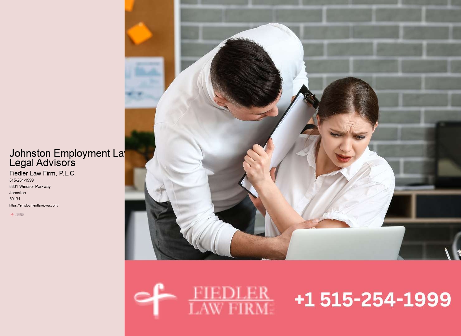 Leading Harassment at Work Legal Representation Johnston