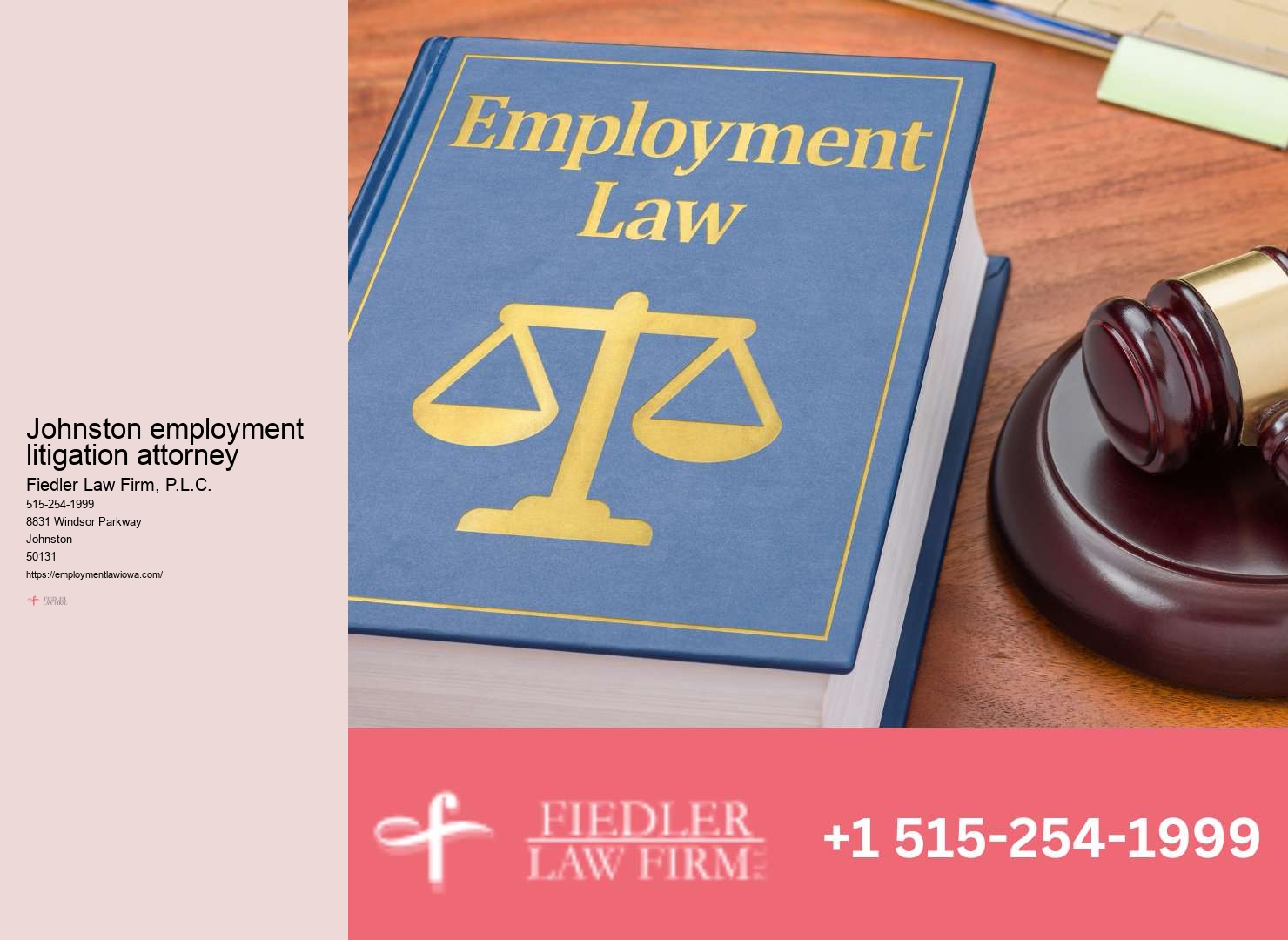 Skilled Wrongful Termination Lawyer Johnston