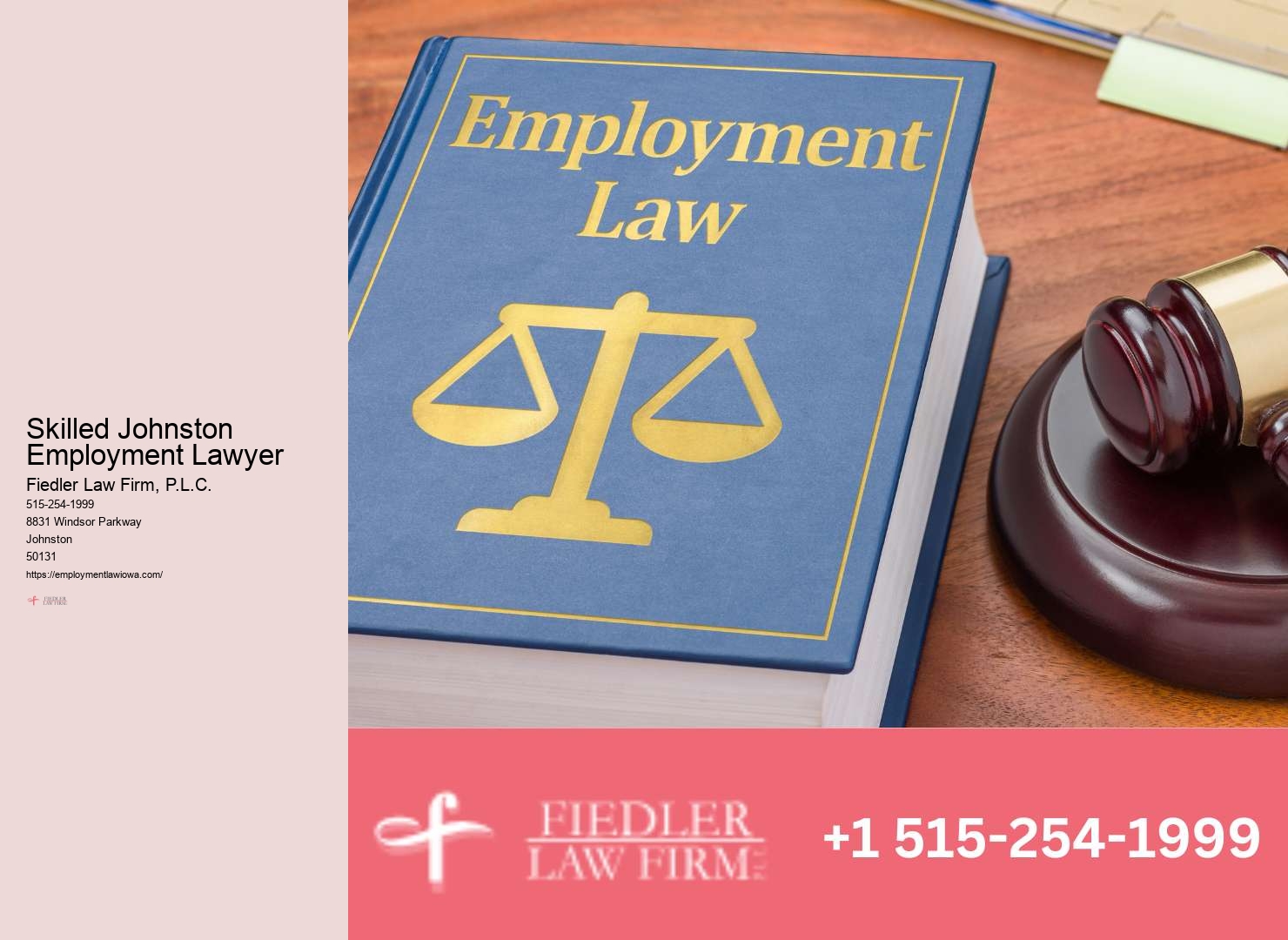 Employment Lawyer Johnston support