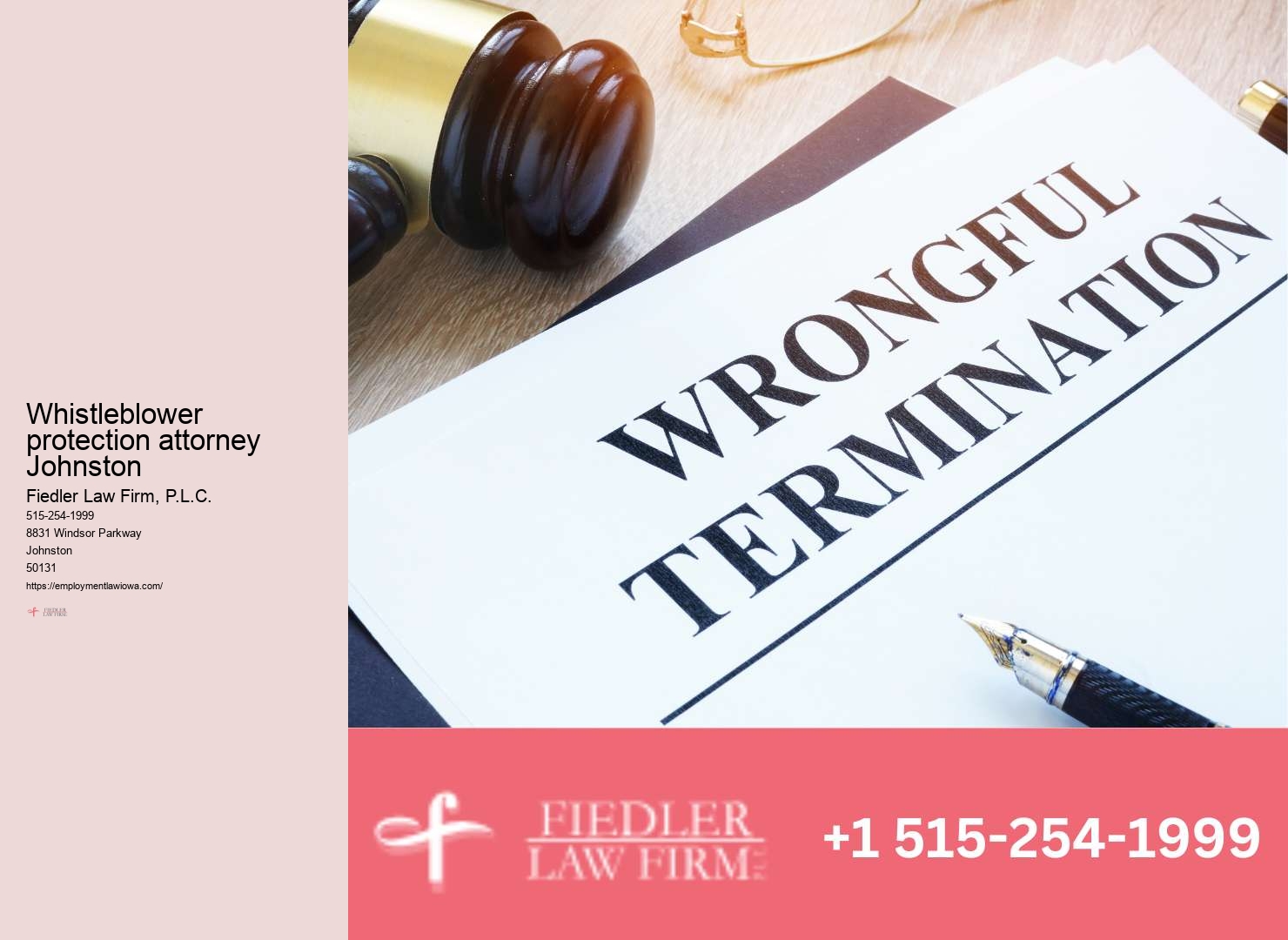 Johnston Employment Law Consultation Firm Specialist Legal Representation