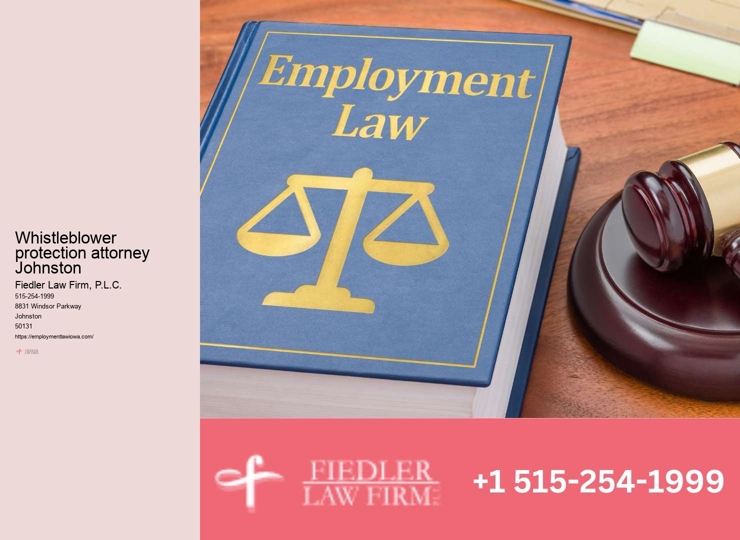 Employment Lawyer Johnston legal representation
