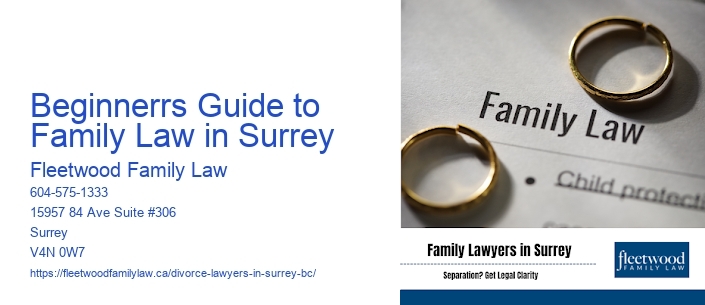 Beginnerrs Guide to Family Law in Surrey