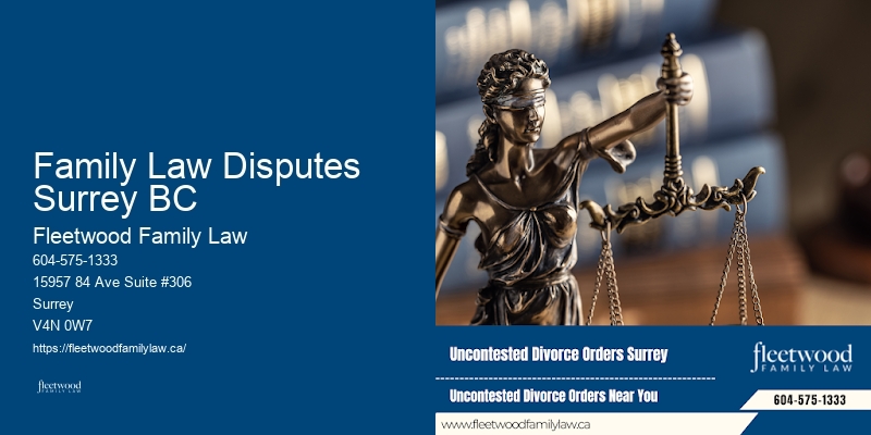 Family Legal Support Services Family Law Disputes Surrey BC BC