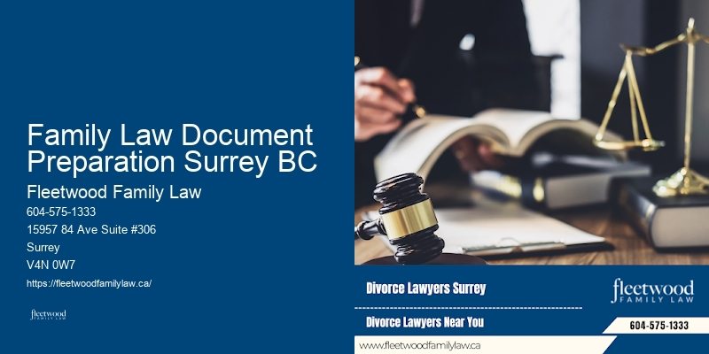 Family Law Document Preparation Surrey BC BC High Net Worth Divorce Lawyer