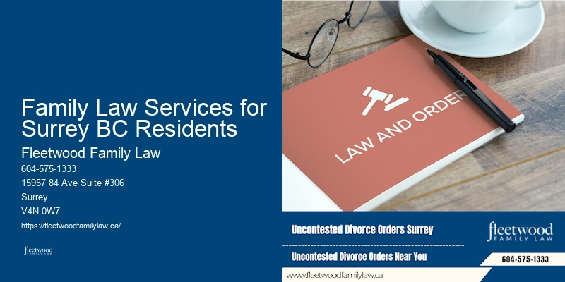 Family Law Services for Surrey BC Residents Family Law Experts
