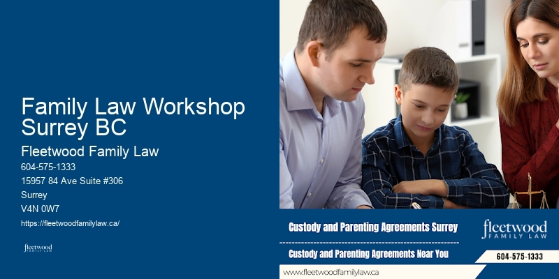 Child custody disputes lawyer Family Law Workshop Surrey BC