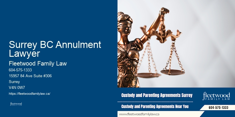 Family asset division lawyer Surrey BC Annulment Lawyer