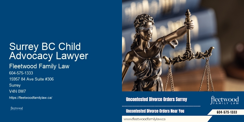 Surrey BC Child Advocacy Lawyer BC Divorce Lawyer