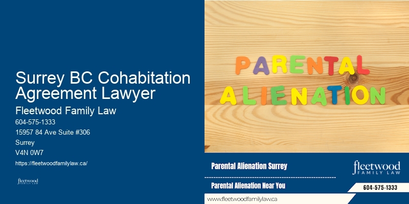 Surrey BC Cohabitation Agreement Lawyer BC Family Law Solutions Expert