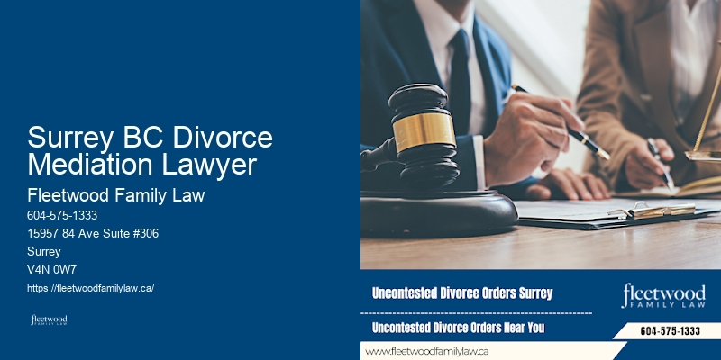 Surrey BC Divorce Mediation Lawyer BC Child Advocacy Lawyer