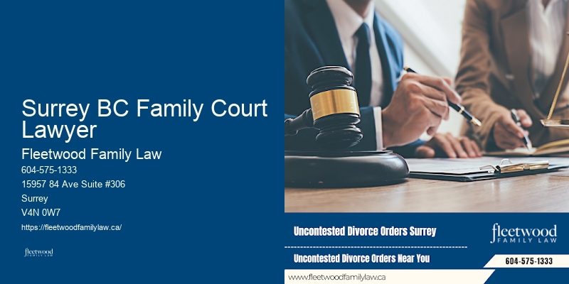 Surrey BC Family Court Lawyer BC family law conflict resolution